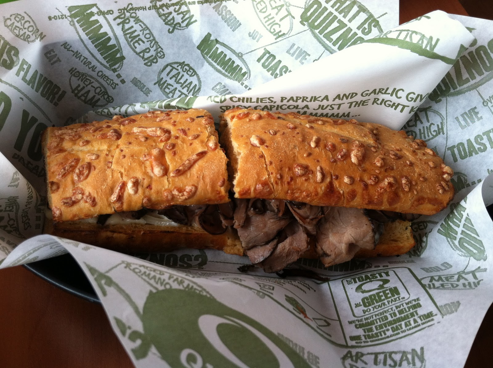 Quizno's Double Cheese Cheesesteak [Review] Fast Food Geek